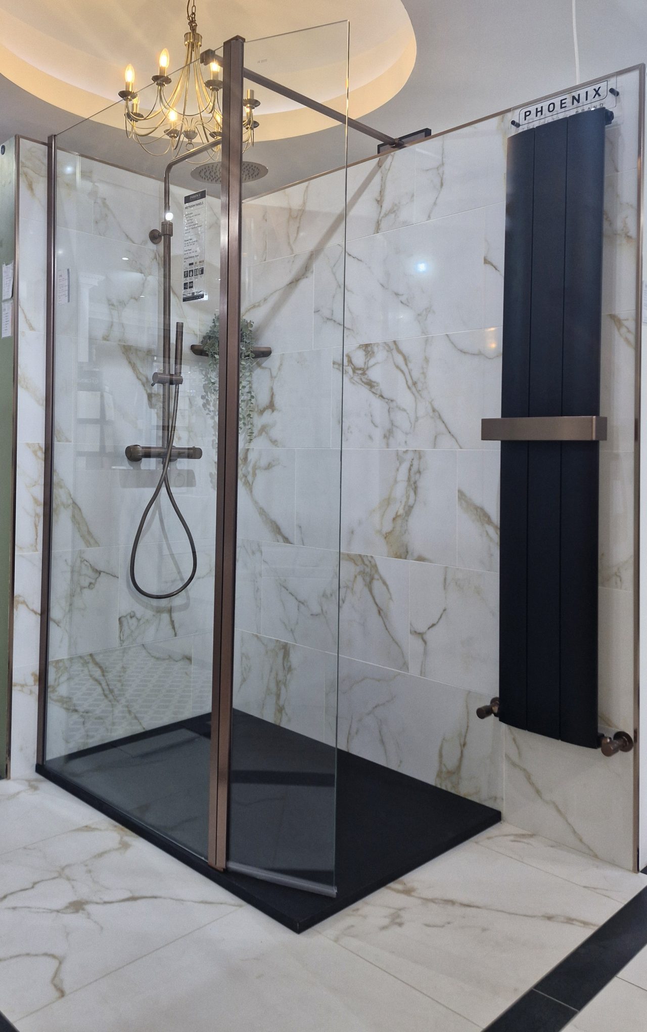 Vega Radiator Vega Matt black radiator - TMK: Tiles + Bathrooms