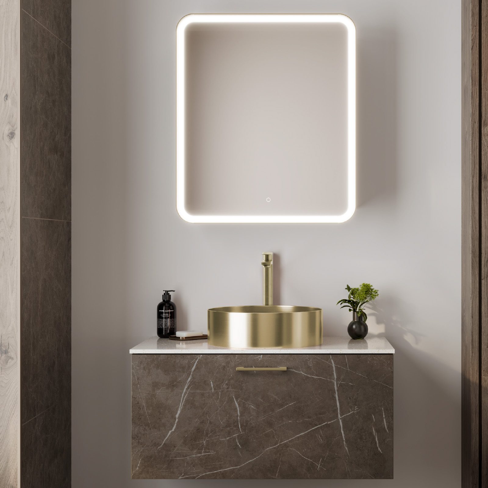Izone LED Mirror cabinet